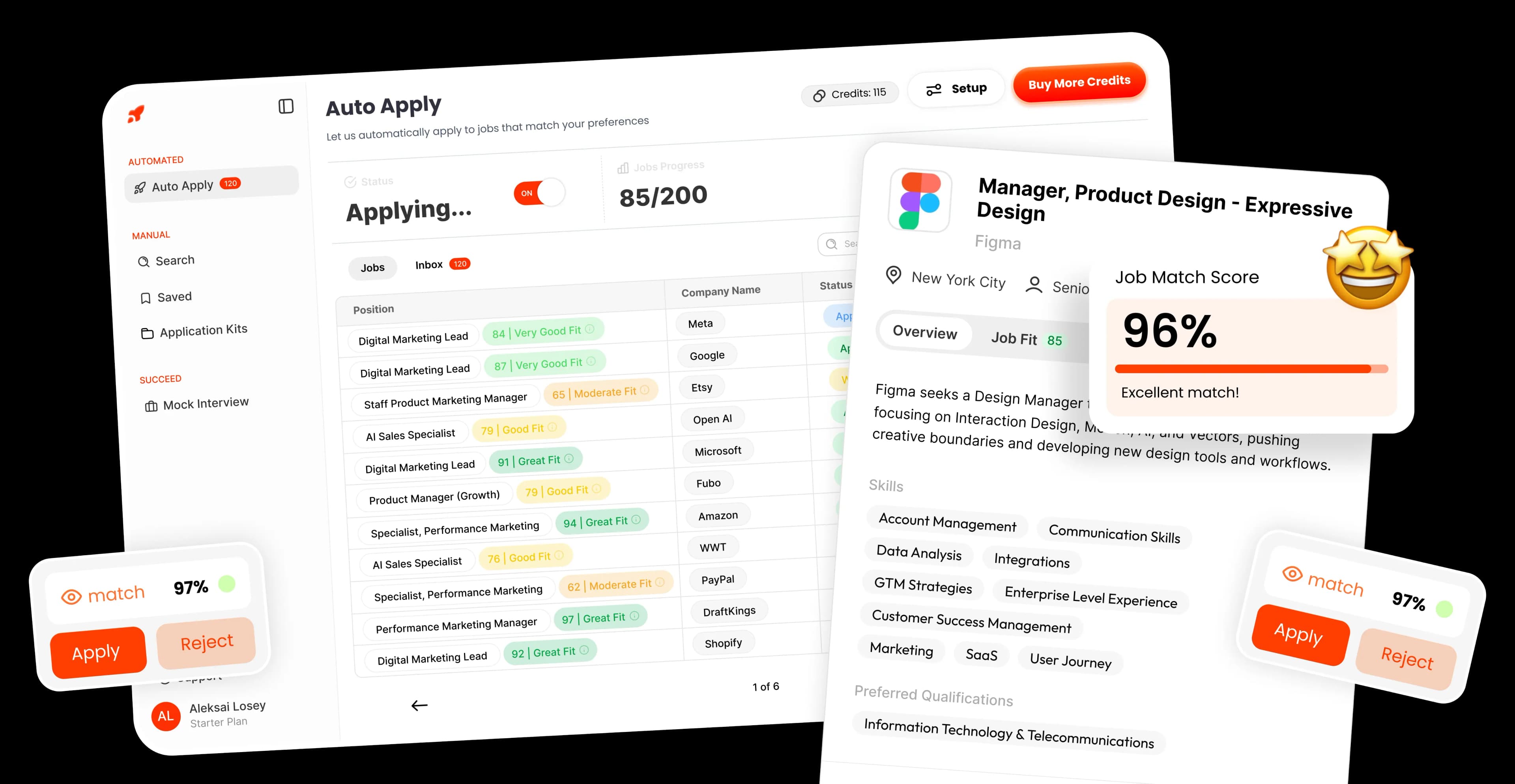 ApplyBlast dashboard
