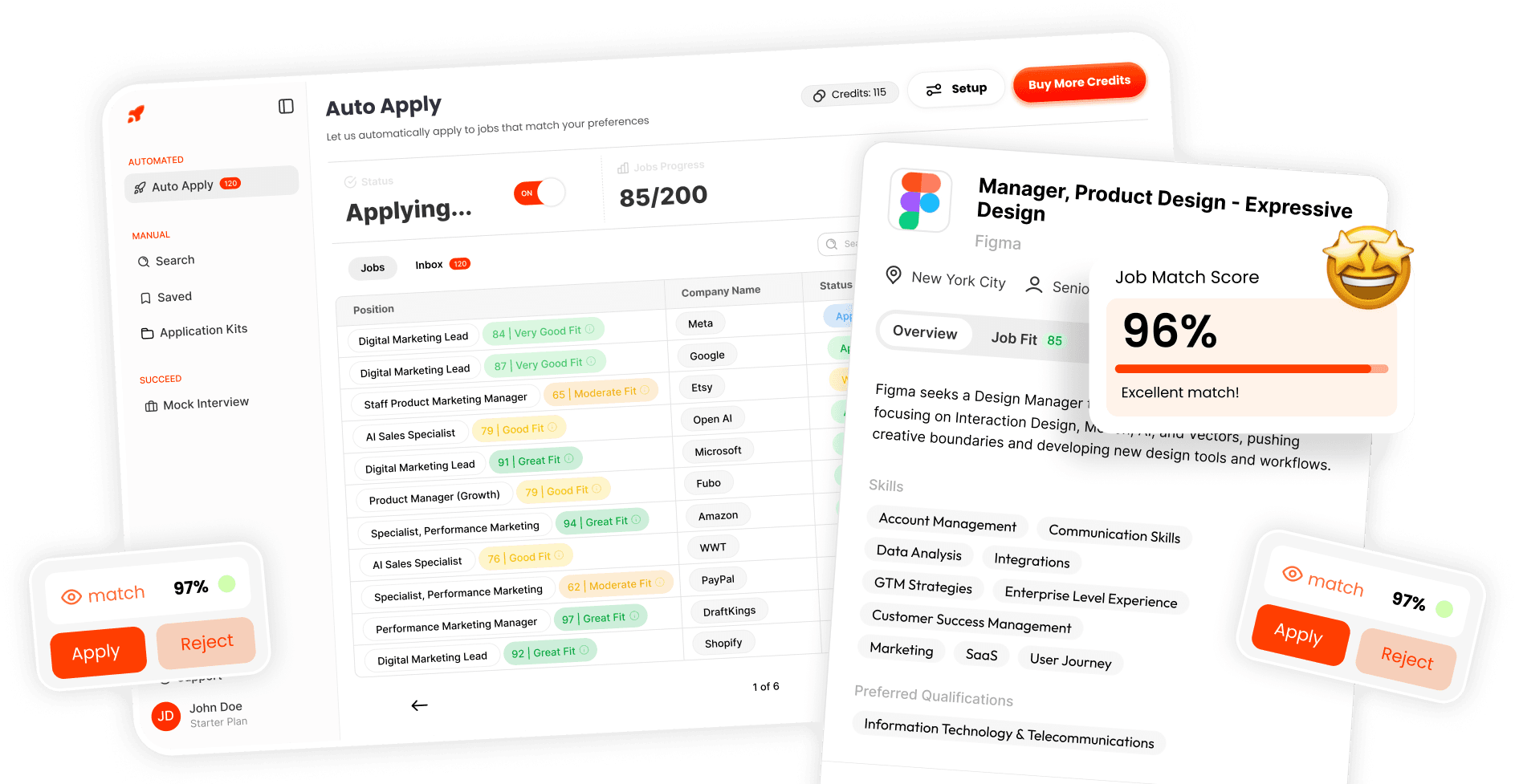 ApplyBlast dashboard
